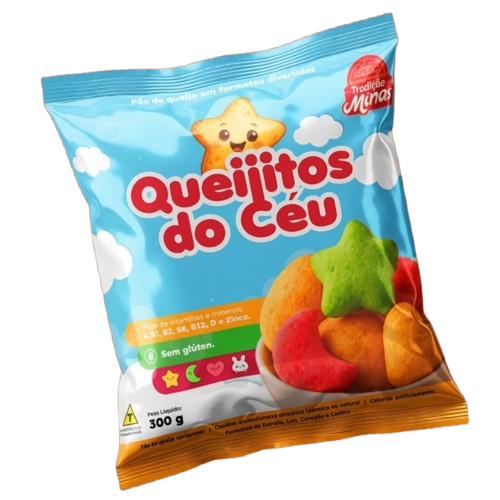 Embalagem Queijitos do Céu